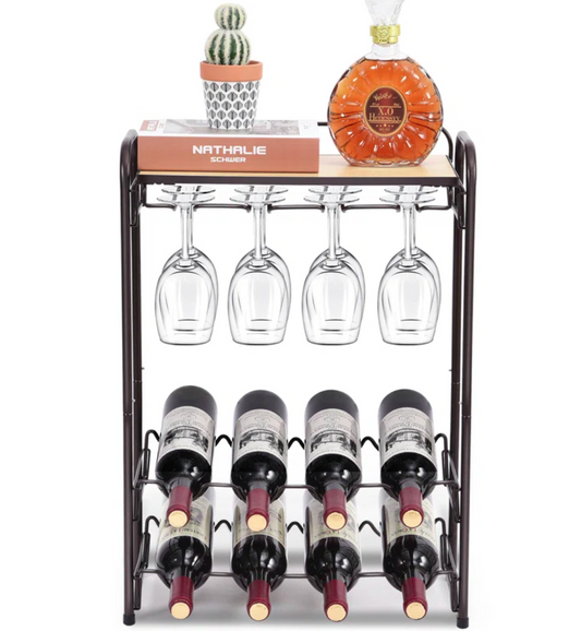 Wine Bottle & Glass Rack